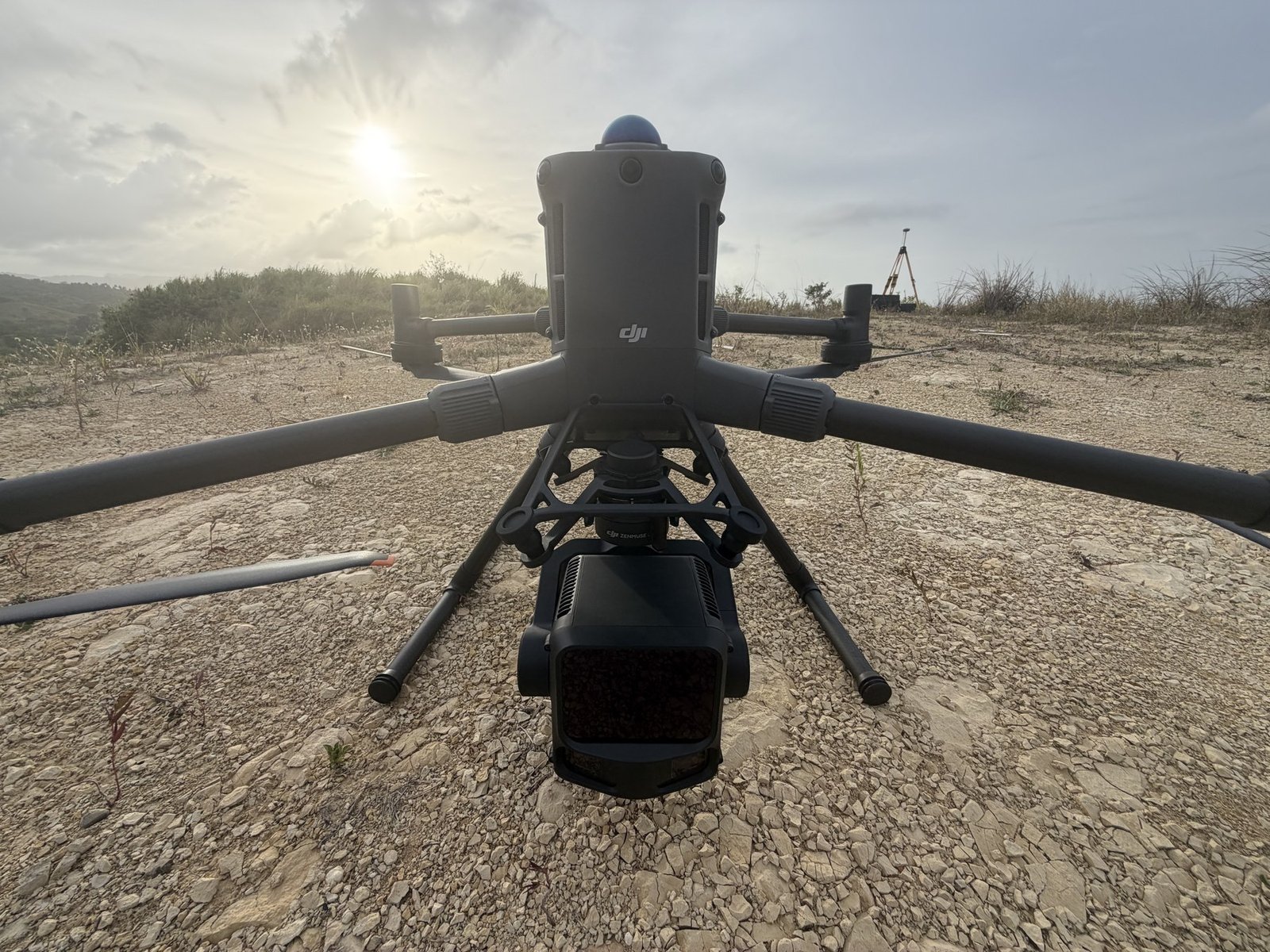 METAGEO drone with a LiDAR sensor ready for a survey.