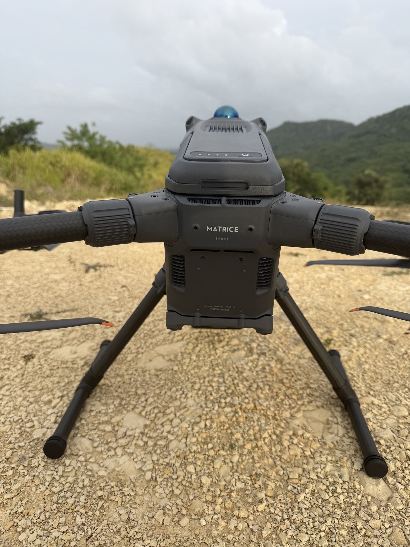 METAGEO Matrice drone on the ground, from our equipment archive.